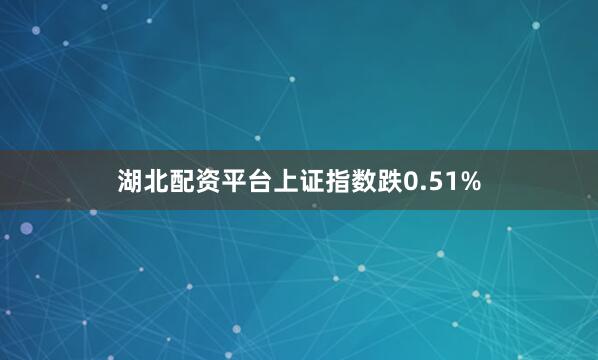湖北配资平台上证指数跌0.51%